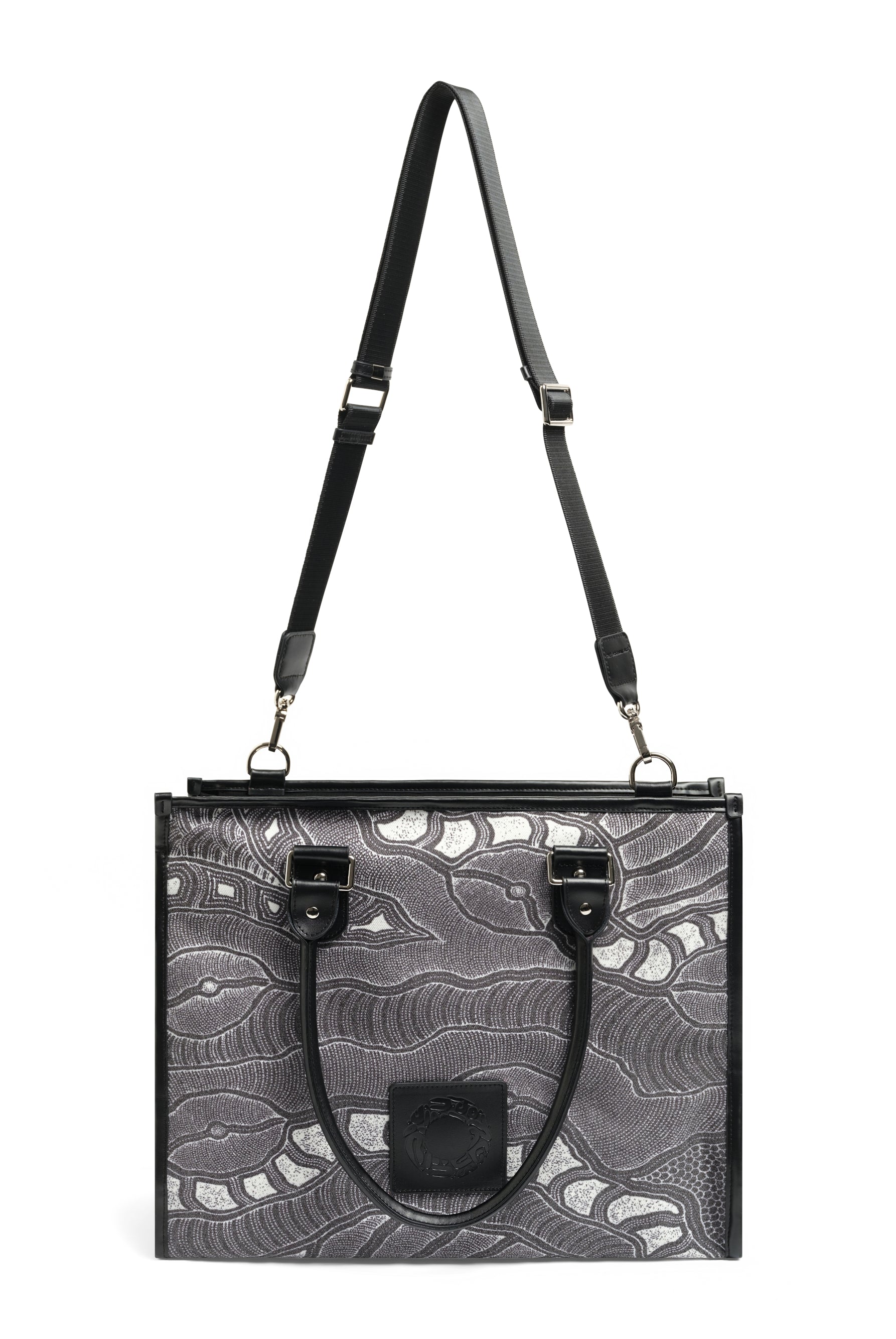 Sandhills and Riverbeds by Delvine Pitjara Large Tote - The Original Bag